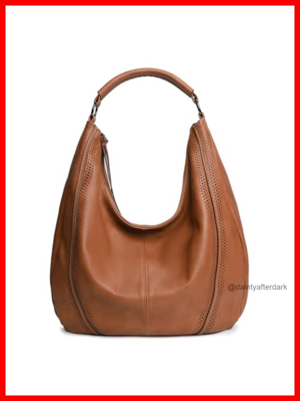 Synthetic Vegan Leather Hobo Shoulder Bag Convertible Crossbody Tote for Work